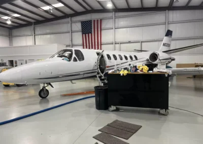 plane cockpit cleaning